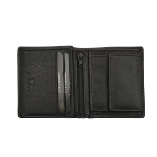 Daston 035 Ανδρικό Δερμάτινο Πορτοφόλι Μαύρο
