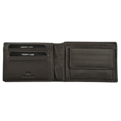 Daston 077 Ανδρικό Δερμάτινο Πορτοφόλι Καφέ