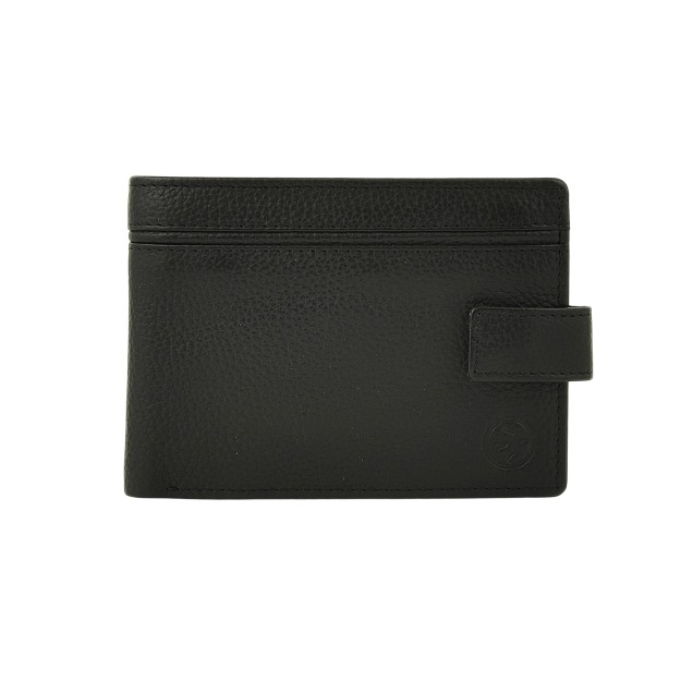 Daston 103 Ανδρικό Δερμάτινο Πορτοφόλι Μαύρο