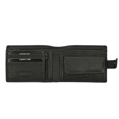 Daston 103 Ανδρικό Δερμάτινο Πορτοφόλι Μαύρο