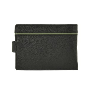 Daston 103 Ανδρικό Δερμάτινο Πορτοφόλι Μαύρο/Χακί