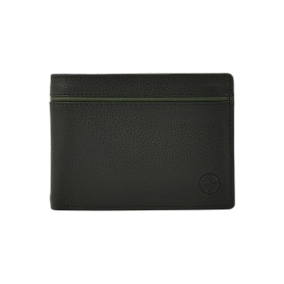 Daston 104 Ανδρικό Δερμάτινο Πορτοφόλι Μαύρο/Χακί