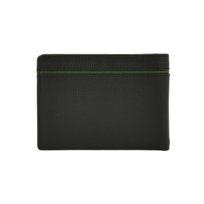 Daston 104 Ανδρικό Δερμάτινο Πορτοφόλι Μαύρο/Χακί