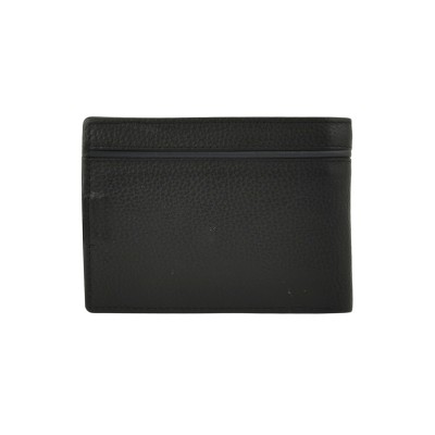 Daston 104 Ανδρικό Δερμάτινο Πορτοφόλι Μαύρο/Μπλε