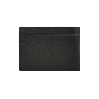 Daston 104 Ανδρικό Δερμάτινο Πορτοφόλι Μαύρο/Μπλε