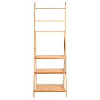 ESTIA ΡΑΦΙΕΡΑ ΔΑΠΕΔΟΥ ΟΡΓΑΝΩΣΗΣ ΒΑΜΒΟΟ ESSENTIALS ΜΕ 3 ΡΑΦΙΑ ΦΥΣΙΚΟ ΧΡΩΜΑ