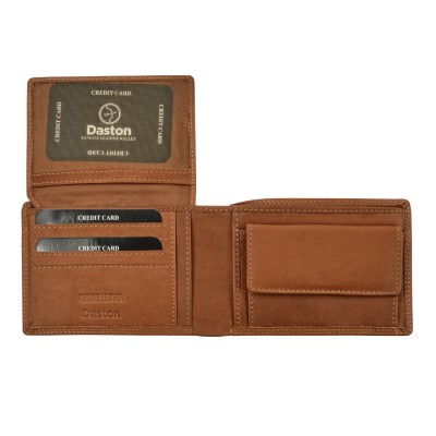 Daston 105 Ανδρικό Δερμάτινο Πορτοφόλι Ταμπά