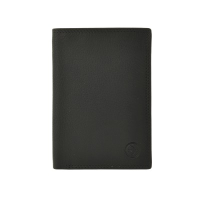 Daston 107 Ανδρικό Δερμάτινο Πορτοφόλι Μαύρο