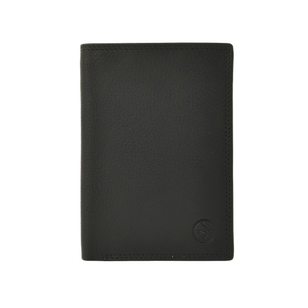 Daston 107 Ανδρικό Δερμάτινο Πορτοφόλι Μαύρο