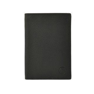 Daston 107 Ανδρικό Δερμάτινο Πορτοφόλι Μαύρο