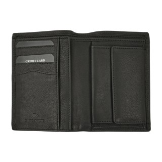 Daston 107 Ανδρικό Δερμάτινο Πορτοφόλι Μαύρο