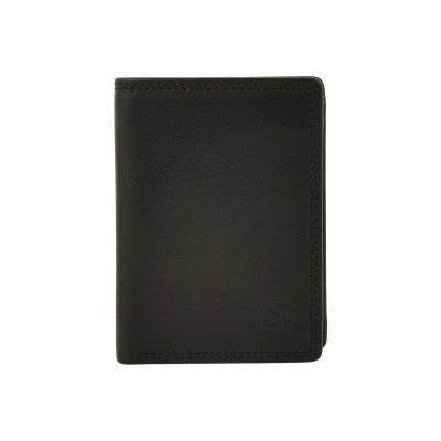 Daston 108 Ανδρικό Δερμάτινο Πορτοφόλι Μαύρο