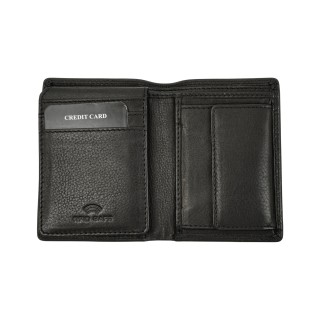 Daston 108 Ανδρικό Δερμάτινο Πορτοφόλι Μαύρο