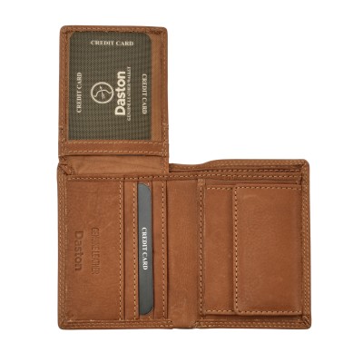 Daston 108 Ανδρικό Δερμάτινο Πορτοφόλι Ταμπά