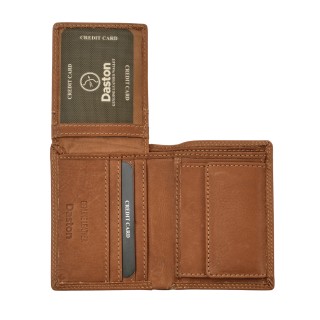 Daston 108 Ανδρικό Δερμάτινο Πορτοφόλι Ταμπά