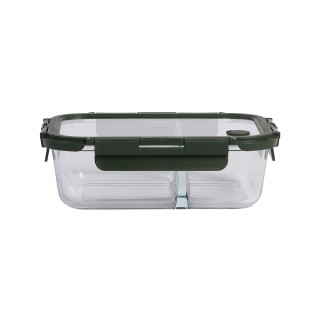 ESTIA ΦΑΓΗΤΟΔΟΧΕΙΟ CLICK&SEAL 2 ΘΕΣΕΩΝ ΜΕ ΑΕΡΑΓΩΓΟ 1460ml OLIVE
