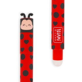 Legami Milano Ladybug Στυλό Gel 0.8 Κόκκινο με Κόκκινο Μελάνι Erasable EP0074