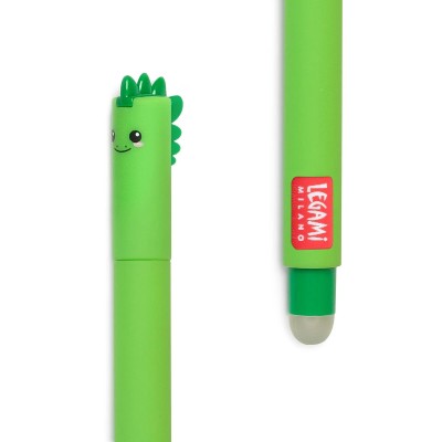 Legami Milano Dinosaur Στυλό Gel 0.7mm Πράσινο με Πράσινο Μελάνι Erasable EP0007