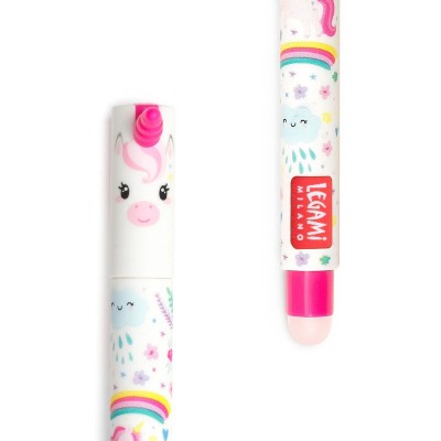 Legami Milano Unicorn Στυλό Gel 0.7mm Λευκό με Ροζ Μελάνι Erasable EP0013