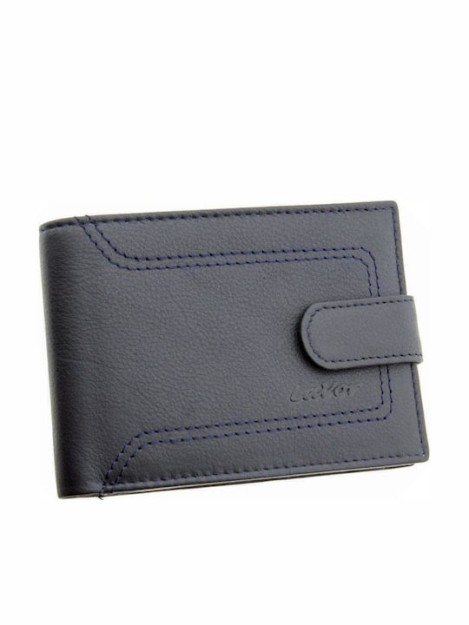 LaVor 1-3420 Ανδρικό Δερμάτινο Πορτοφόλι με RFID Μπλε