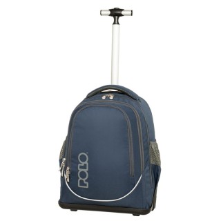 Polo Trolley Cart Σχολική Τσάντα Τρόλεϊ Μπλε 9-01-074-5500