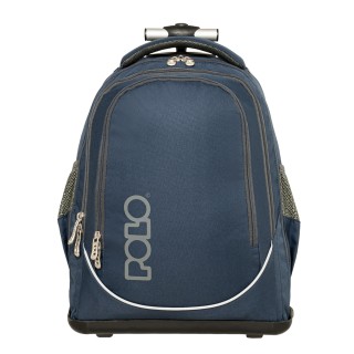 Polo Trolley Cart Σχολική Τσάντα Τρόλεϊ Μπλε 9-01-074-5500