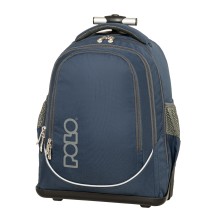 Polo Trolley Cart Σχολική Τσάντα Τρόλεϊ Μπλε 9-01-074-5500