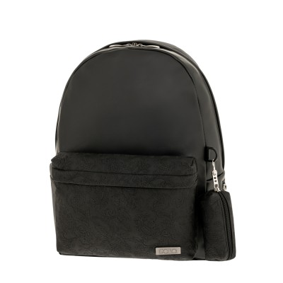 Polo Dantela Σακίδιο Πλάτης Δερματίνη Μαύρο 9-02-074-2000
