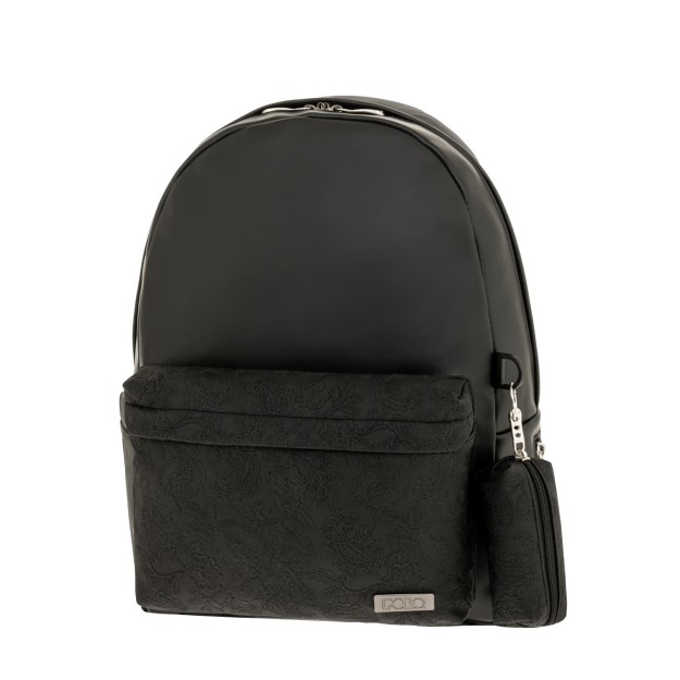 Polo Dantela Σακίδιο Πλάτης Δερματίνη Μαύρο 9-02-074-2000