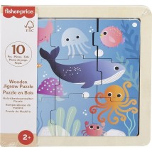 FISHER-PRICE - ΞΥΛΙΝΟ ΠΑΖΛ 9 ΤΕΜΑΧΙΑ UNDER THE SEA - HXV17