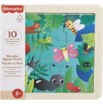 FISHER-PRICE - ΞΥΛΙΝΟ ΠΑΖΛ 9 ΤΕΜΑΧΙΑ ΈΝΤΟΜΑ - HXV19
