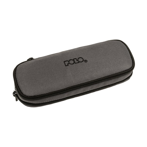 Polo Duo Box Κασετίνα με 2 Θήκες Γκρι/Μαύρο 9-37-004-2620