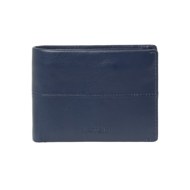 Lavor 1-5607 Ανδρικό Δερμάτινο Πορτοφόλι Μπλε