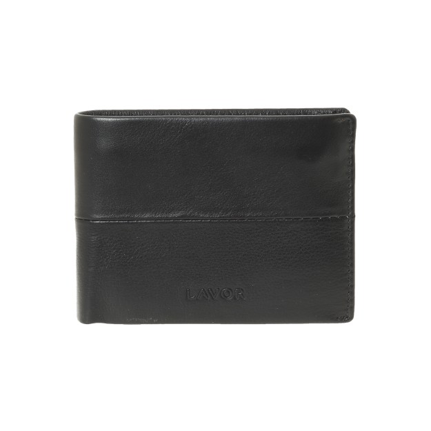 Lavor 1-5607 Ανδρικό Δερμάτινο Πορτοφόλι Μαύρο