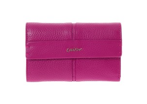 Lavor 1-6157 Μεγάλο Δερμάτινο Γυναικείο Πορτοφόλι με RFID Ρόδι