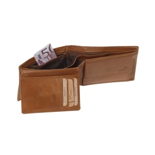 Lavor 1-3846 Δερμάτινο Ανδρικό Πορτοφόλι με RFID Cognac