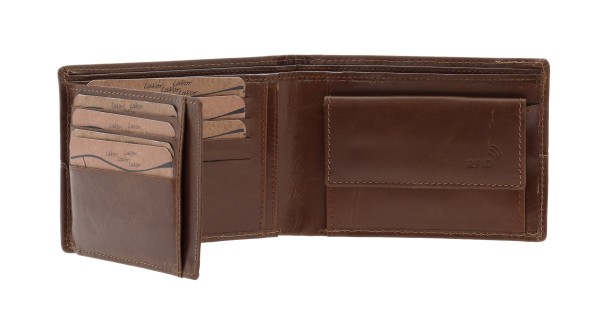 Lavor 1-3796 Δερμάτινο Ανδρικό Πορτοφόλι με RFID Cognac