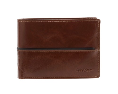 Lavor 1-3796 Δερμάτινο Ανδρικό Πορτοφόλι με RFID Cognac