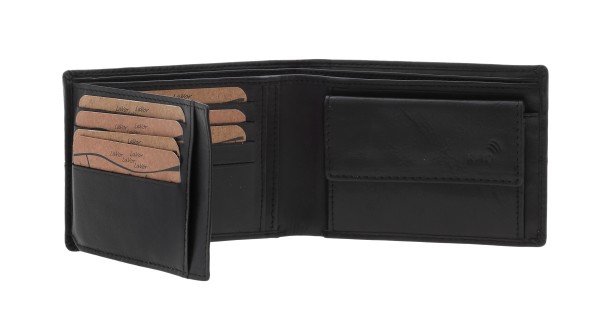 Lavor 1-3796 Δερμάτινο Ανδρικό Πορτοφόλι με RFID Μαύρο