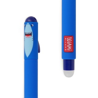 Legami Milano Shark Στυλό Gel 0.7mm Μπλε με Μπλε Mελάνι Erasable Shark EP0063