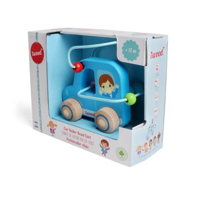 Iwood Car Roller Bead Cart Ξύλινο Συρόμενο Παιχνίδι W12011