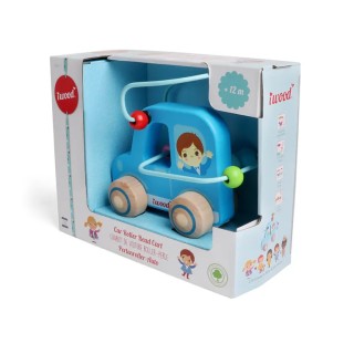 Iwood Car Roller Bead Cart Ξύλινο Συρόμενο Παιχνίδι W12011