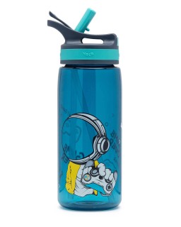 Yolo Παγούρι Tritan Πλαστικό με 2 καλαμάκια 500 ml BPA FREE Gamer