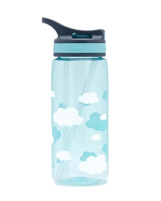 Yolo Παγούρι Tritan Πλαστικό με 2 καλαμάκια 500 ml BPA FREE Clouds