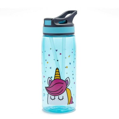 Yolo Παγούρι Πλαστικό με 2 καλαμάκια 500 ml BPA FREE Unicorn