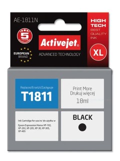 Activejet AE-1811N Ink Cartridge Ανταλλακτικό Μελάνι για Εκτυπωτή Black