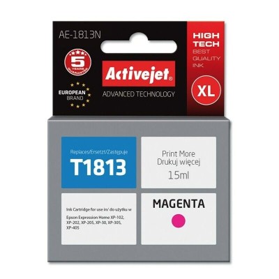 Activejet AE-1811N Ink Cartridge ΑActivejet AE-1813N Ink Cartridge Ανταλλακτικό Μελάνι για Εκτυπωτή Magentaνταλλακτικό Μελάνι γι