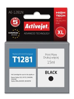 Activejet AE-1281N Ink Cartridge Ανταλλακτικό Μελάνι για Εκτυπωτή Black