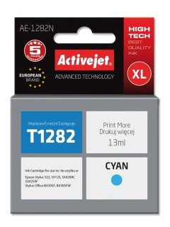 Activejet AE-1282N Ink Cartridge Ανταλλακτικό Μελάνι για Εκτυπωτή Cyan