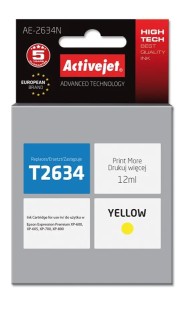 Activejet AE-2634N Ink Cartridge Ανταλλακτικό Μελάνι για Εκτυπωτή Yellow